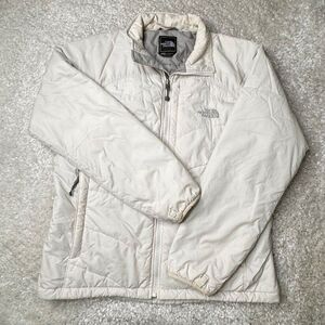 The North Face Primaloft Insulated Full Zip Jacket Off White Ivory